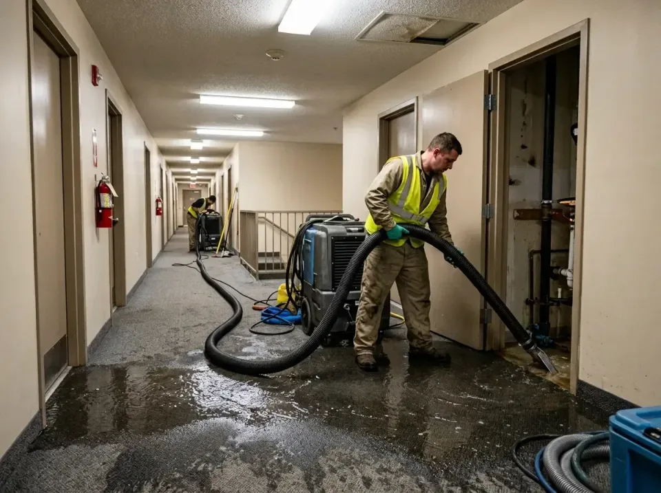 multi-unit-apartment-hallway-f-005 — frequently asked questions, Emergency Burst Pipe Water Extraction & Removal in Wheelers…